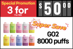 Go2 8000 (15mL) Disposable (50mg/mL)