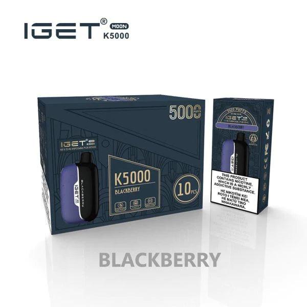 IGET Moon K5000 (13mL) Disposable (20mg/mL) - Compliant Version - Urban Vape Shop New Zealand