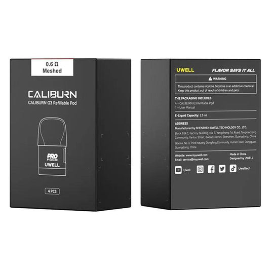 Caliburn G3/GK3/G3 Eco Replacement Pods by Uwell - Urban Vape Shop New Zealand